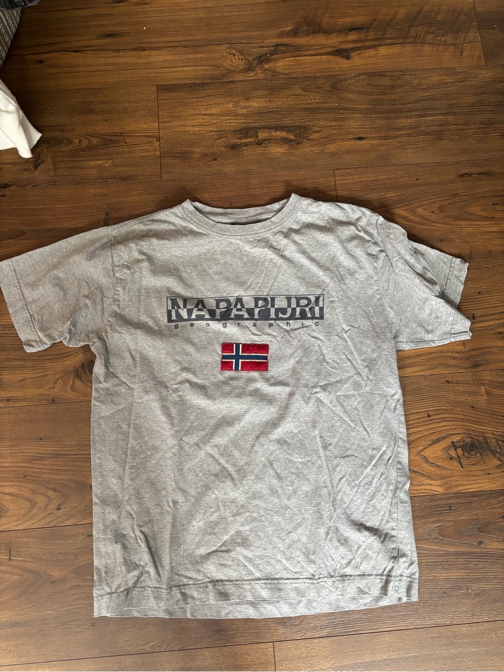 Napapijri Gray Logo Tee